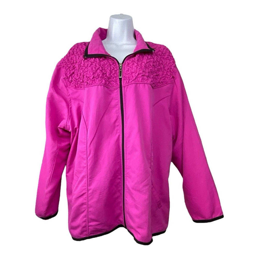 Womens Jacket Size 2XL Lightweight Full Zip All Season Coquette Feminine Cottage